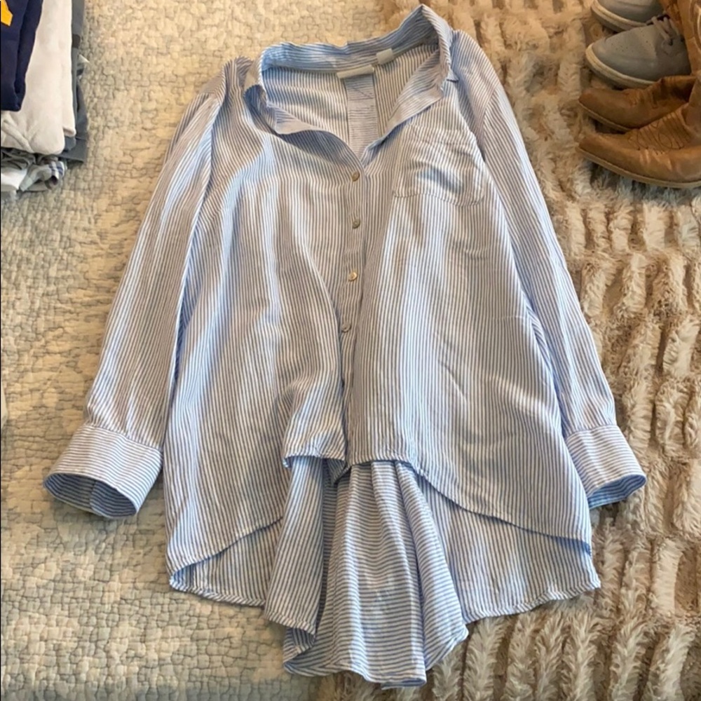 Chico’s Striped Blouse